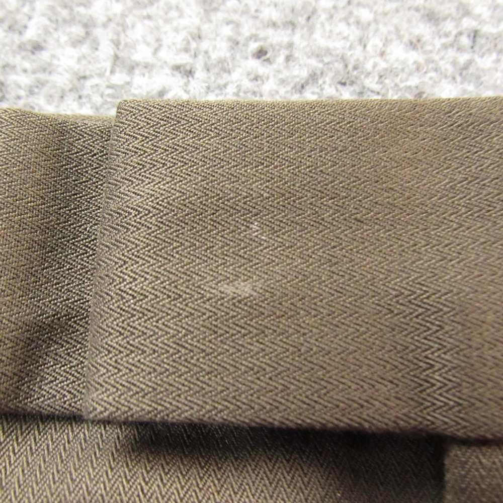 Vintage Dockers Pants Mens 33x32 Brown Stain Defender Dress Slacks Pleated Cuffs - Picture 10 of 12